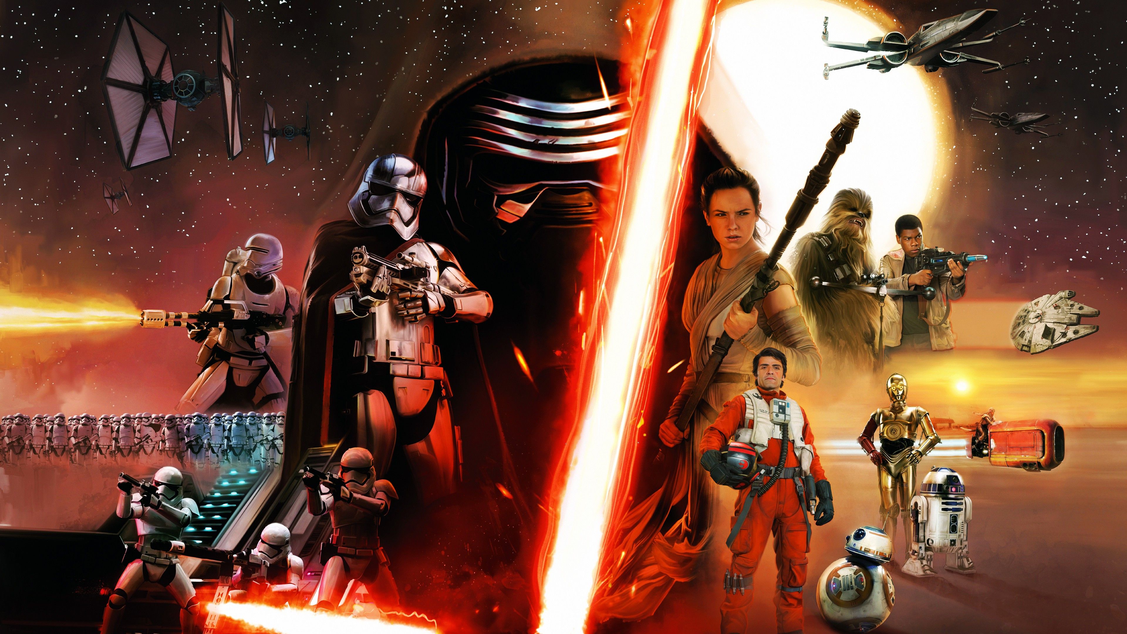 Star Wars: Episode VII The Force Awakens Wallpaper HD / Desktop and Mobile Background