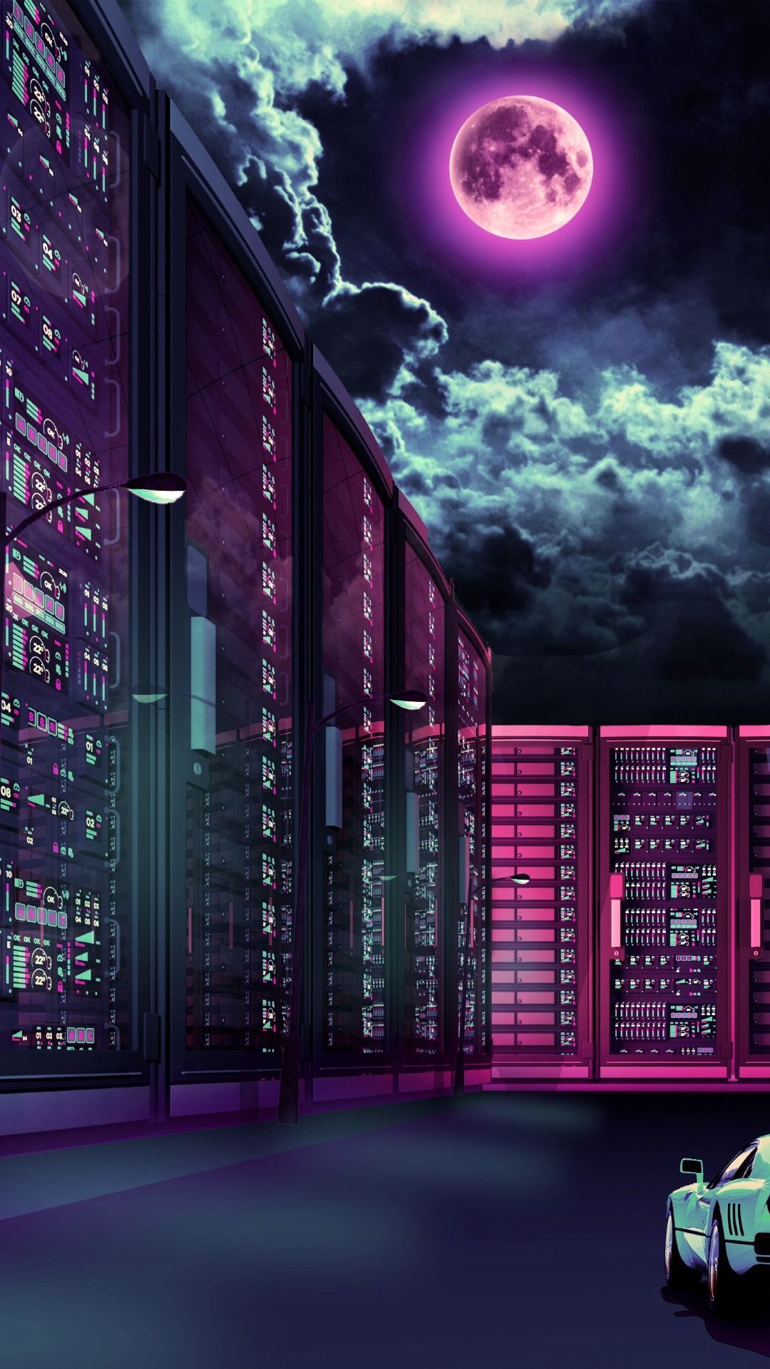 Blue Moon iPhone Wallpaper