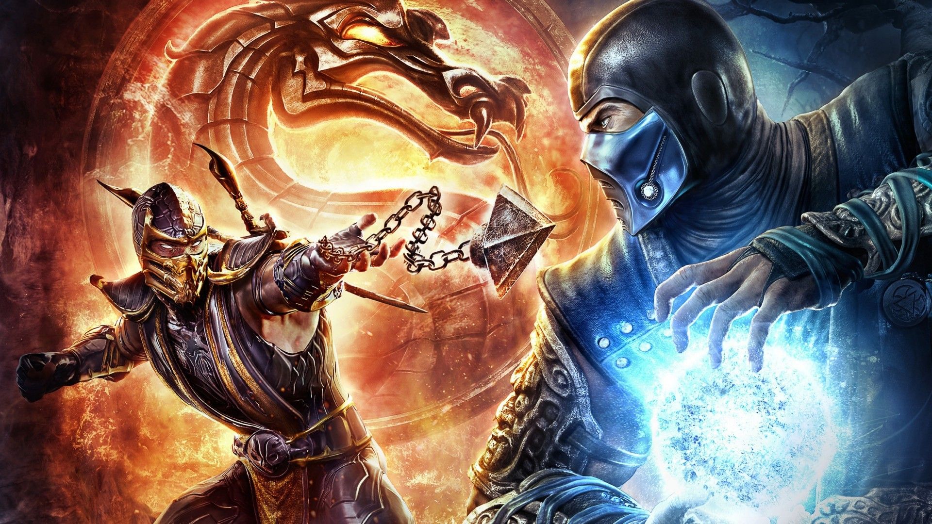Mortal Kombat Scorpion Vs Sub Zero Wallpaper background picture