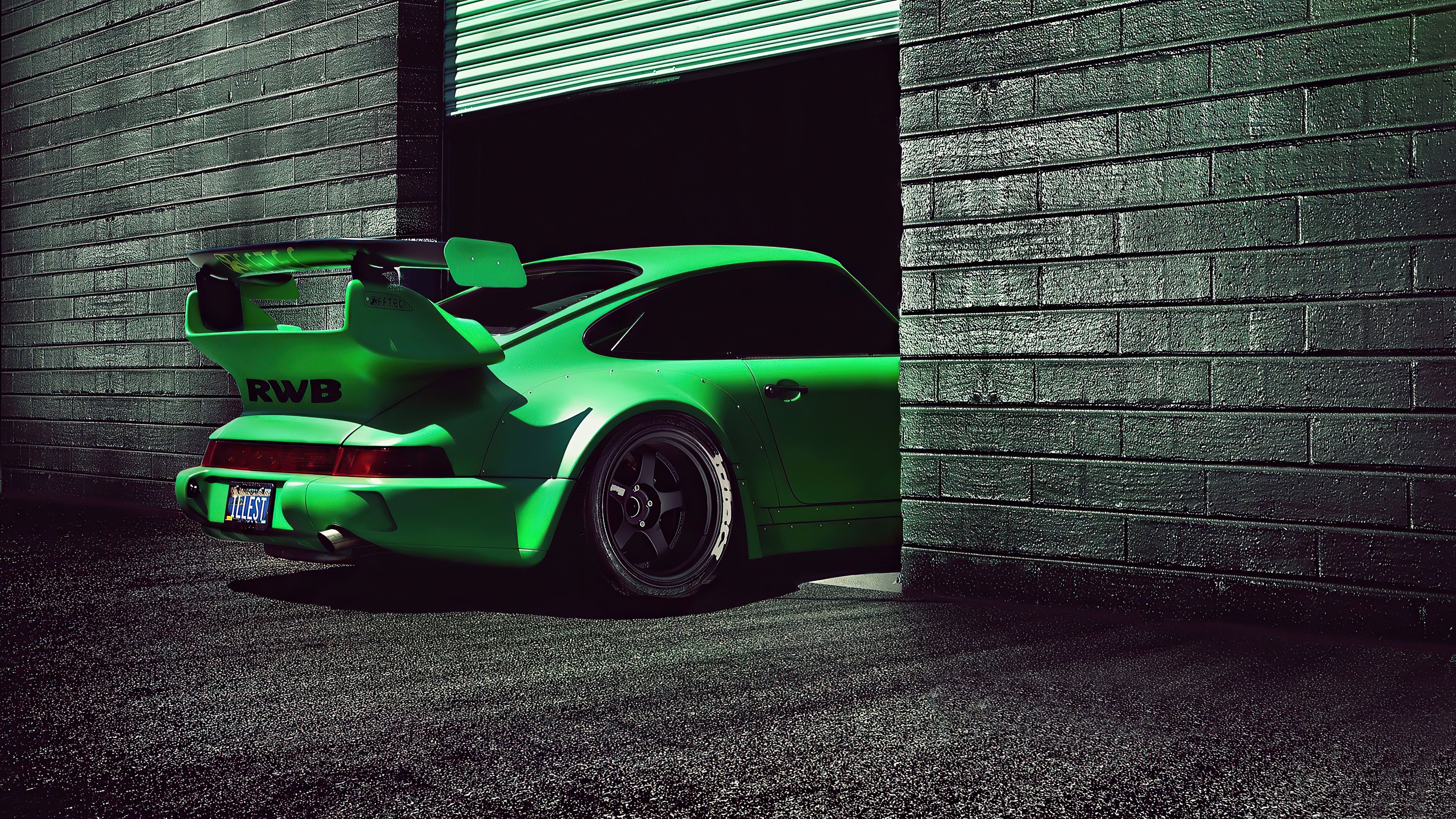 Green Porsche Rwb 4k 1080P Resolution HD 4k Wallpaper, Image, Background, Photo and Picture