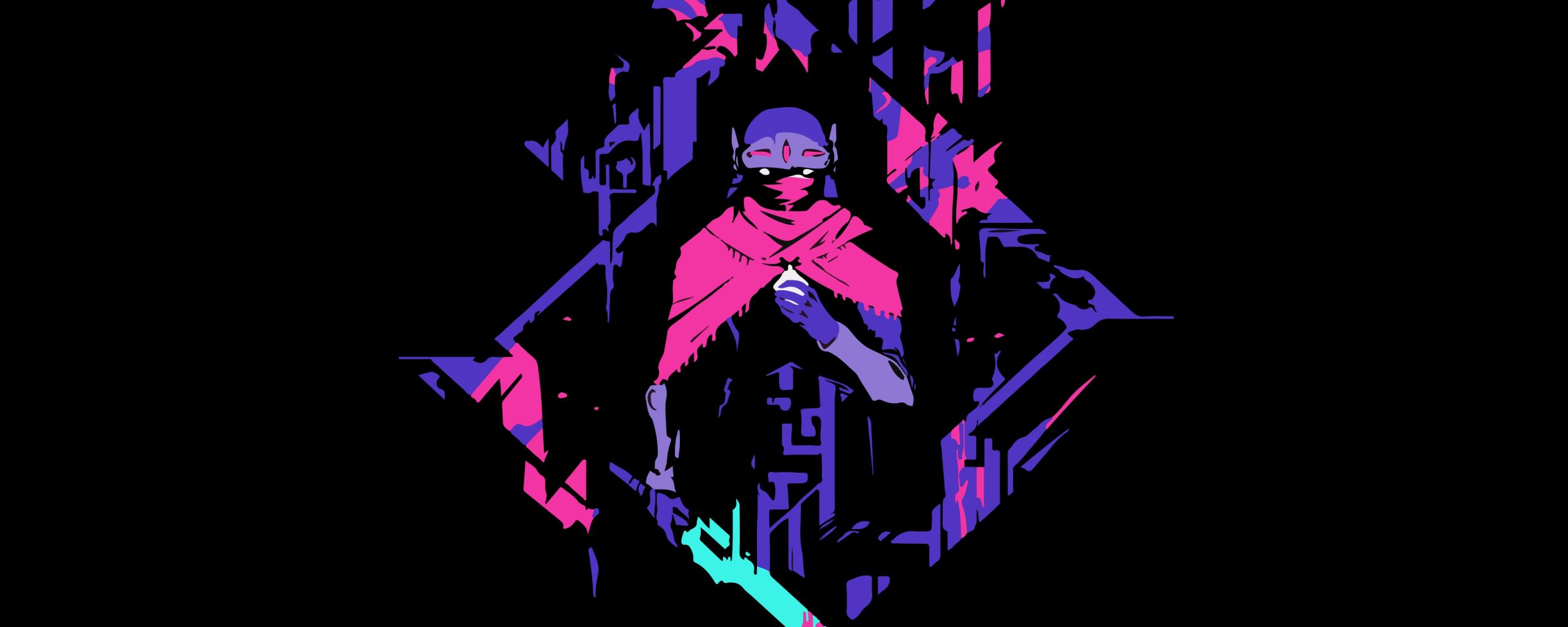 Download Hyper Light Drifter, minimal, computer game wallpaper, 2560x1024, Dual Wide, Wide 21:9, Widescreen