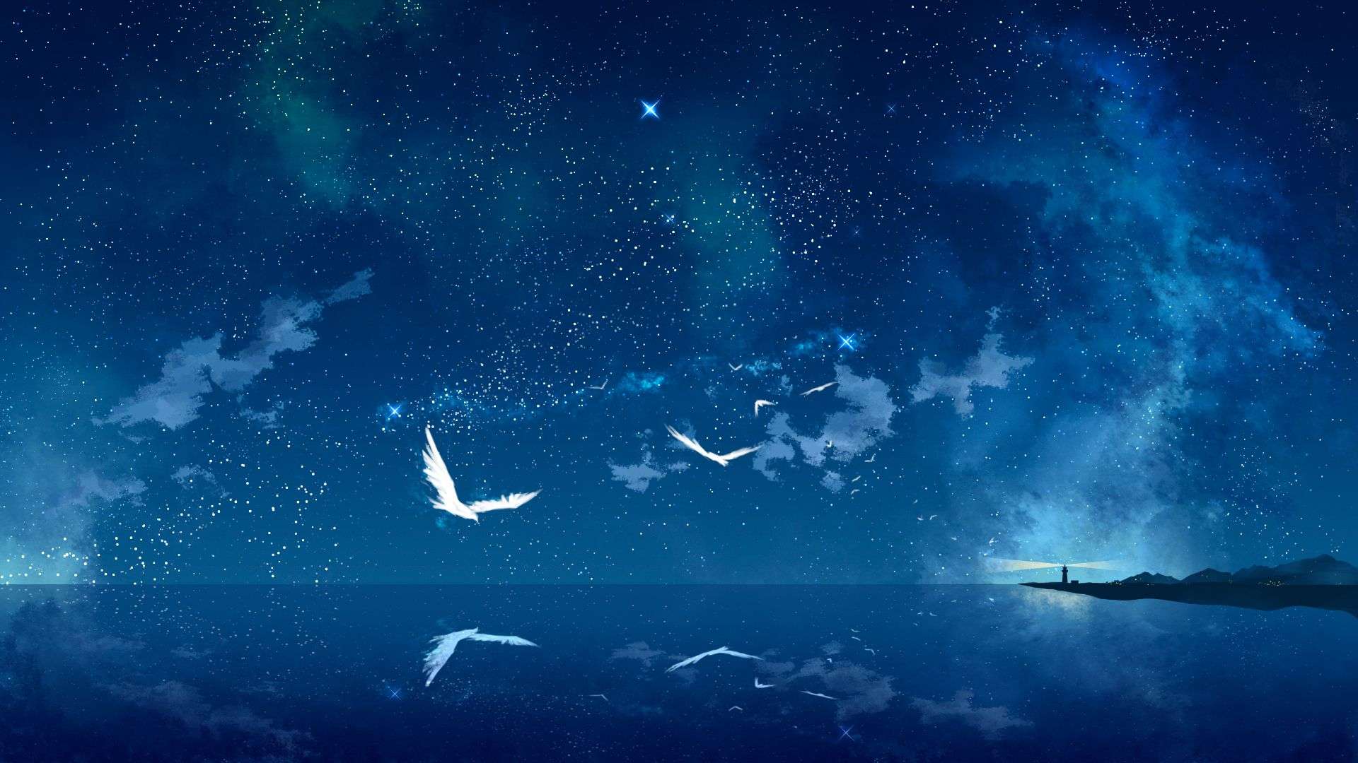 Anime Wallpaper Night Sky