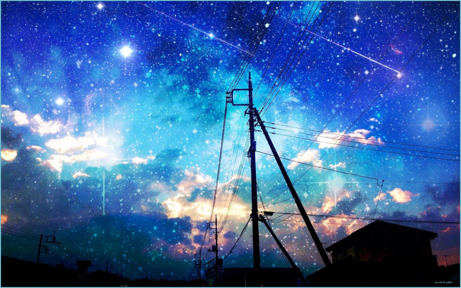 Anime Sky Wallpaper Night Sky Wallpaper