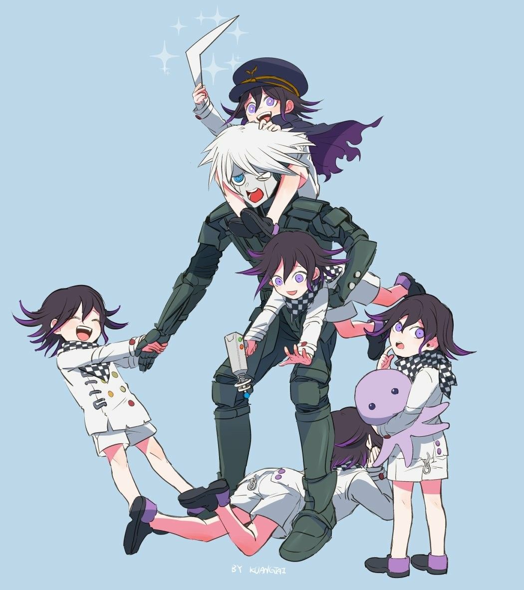 NDRV3 // kokichi ouma (kokichi oma) // kiibo By. Vintage cartoon, Anime, Danganronpa