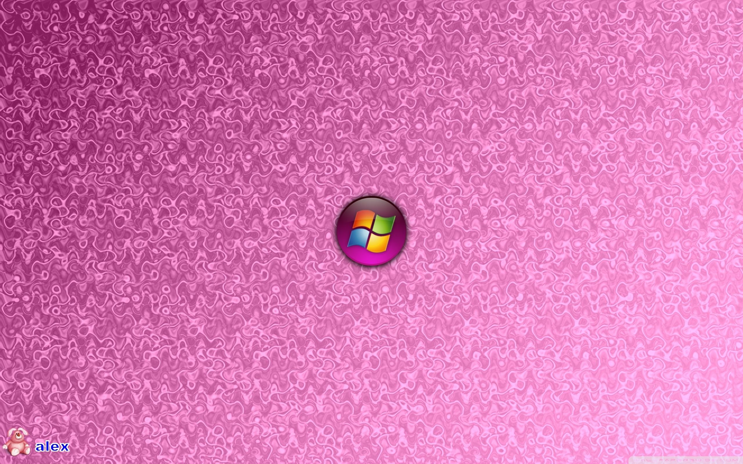 Windows 8 (Pink Background) Ultra HD Desktop Background Wallpaper for: Widescreen & UltraWide Desktop & Laptop