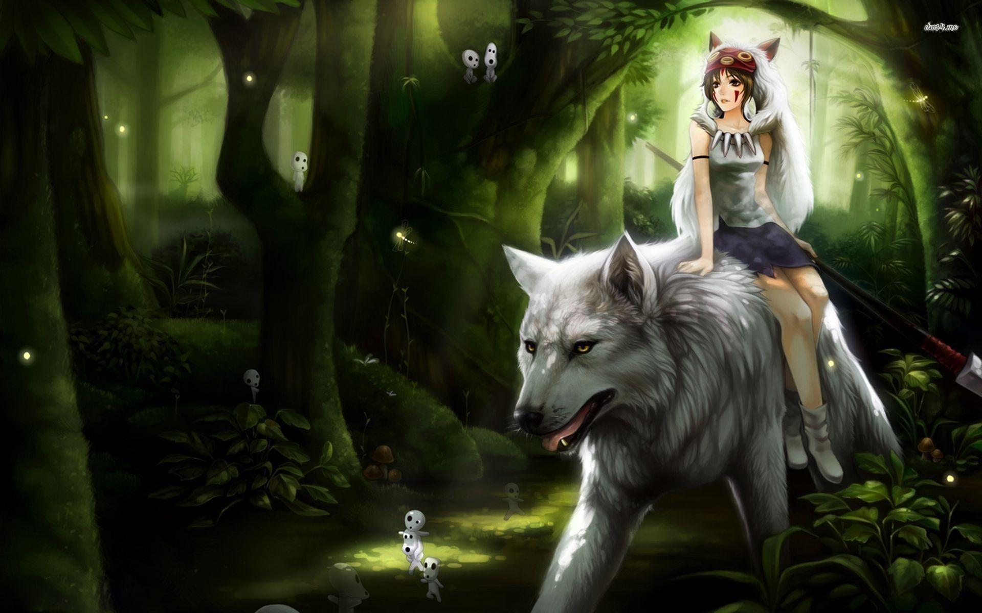 Glamorous Princess Mononoke Wallpaper