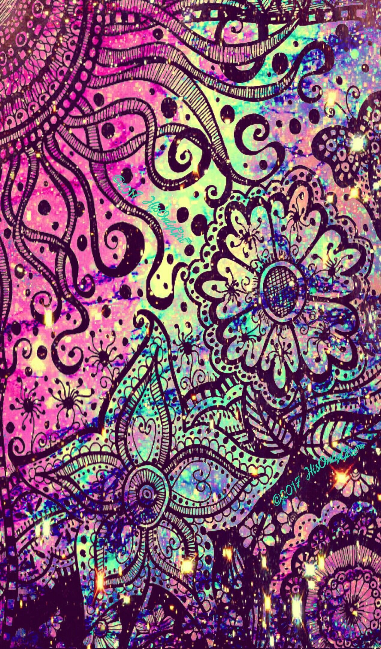 Fun IPhone Android Galaxy Wallpaper I Created For The App CocoPPa!. Galaxy Wallpaper, Cute Galaxy Wallpaper, Mandala Wallpaper