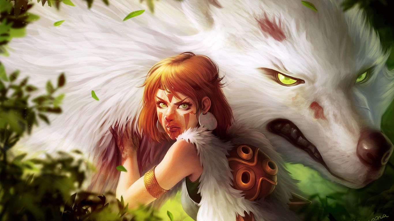Princess Mononoke 4k 1366x768 Resolution HD 4k Wallpaper, Image, Background, Photo and Picture