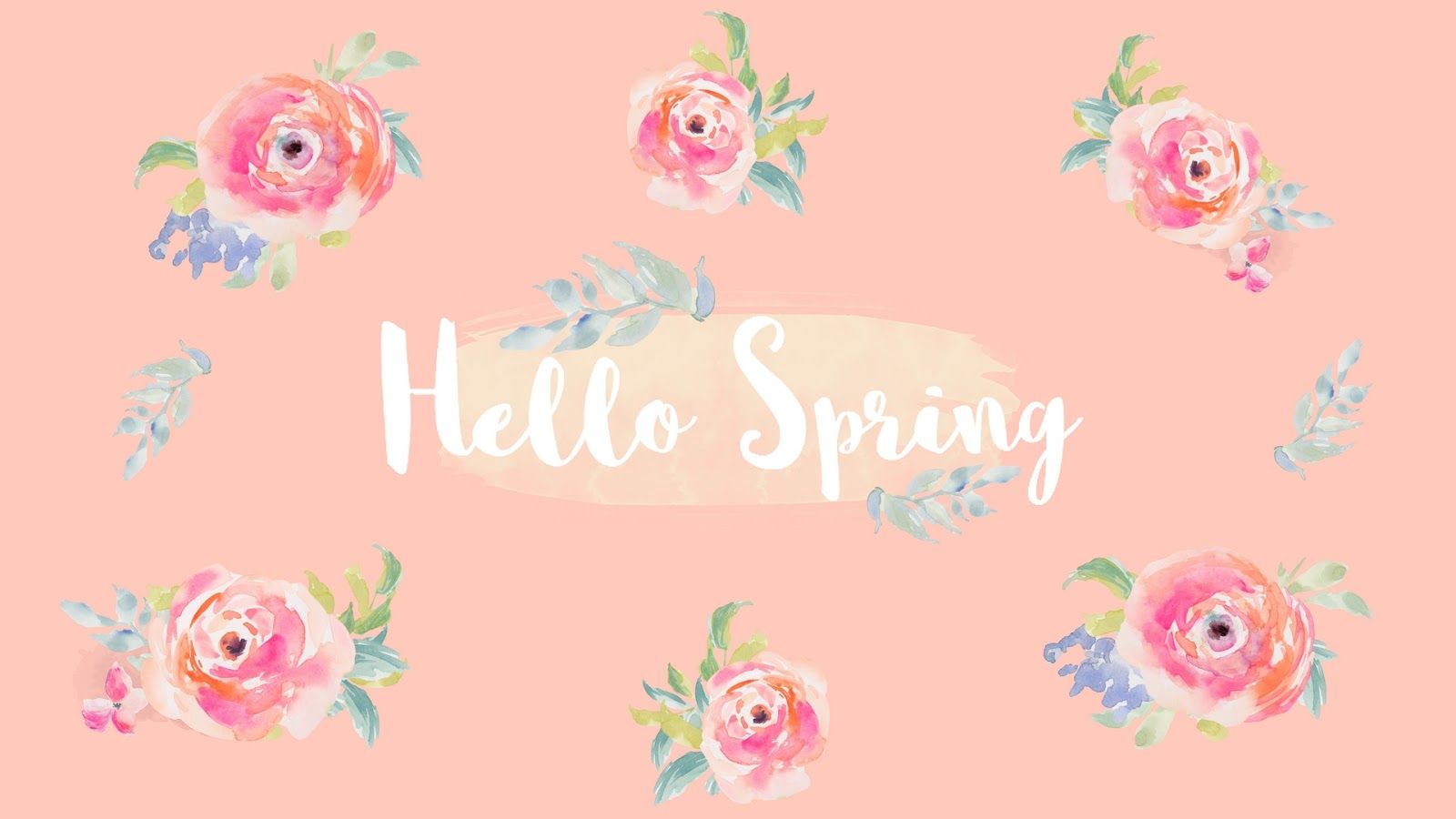 Free Spring Desktop Wallpaper. Elizabeth Anne. Spring desktop wallpaper, Desktop wallpaper, Hello spring