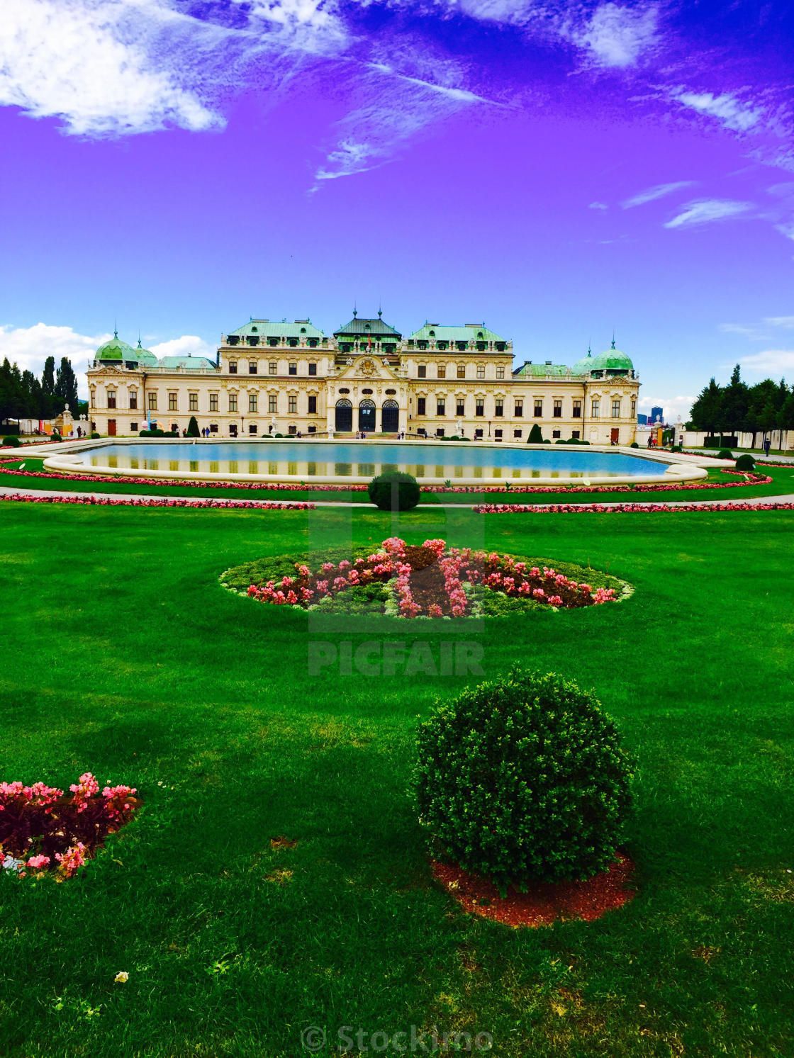 Belvedere Palace in Vienna, Austria, download or print for £31.00