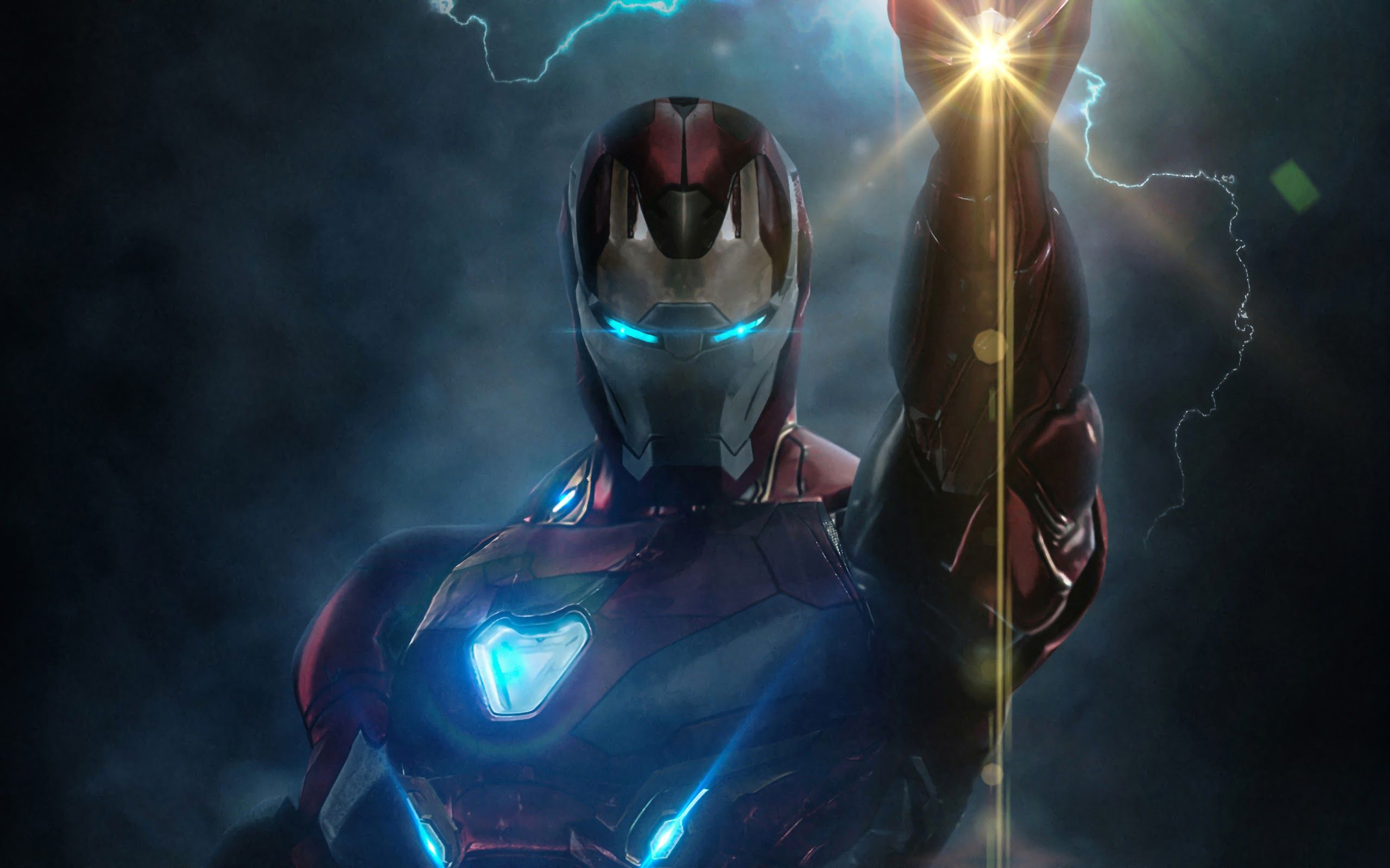 Iron Man Infinity Stones Avengers: Endgame 4K Wallpaper