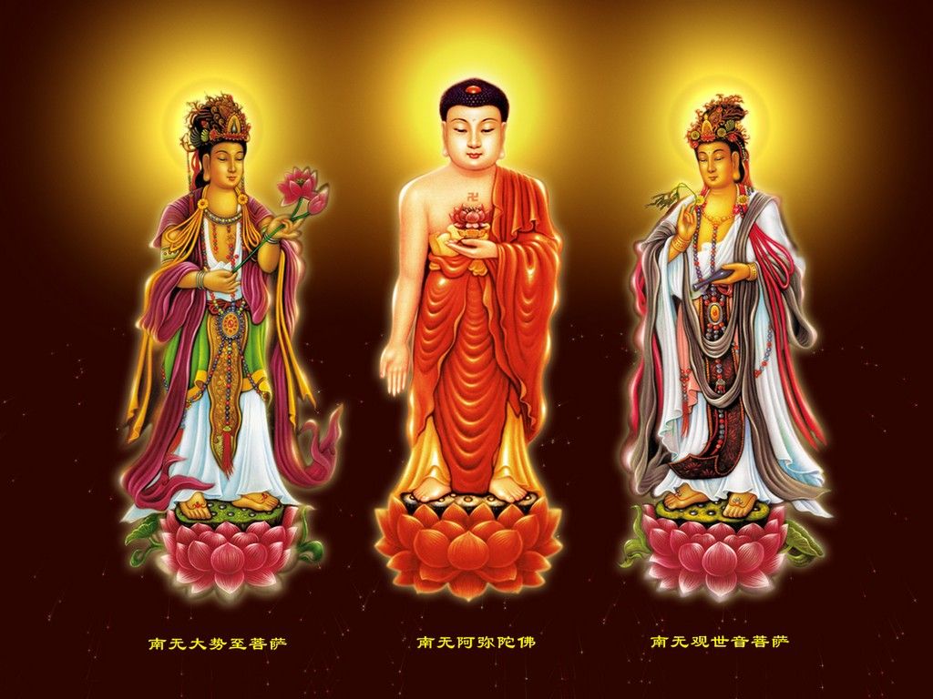 Buddha And Kuan Yin HD Wallpaper
