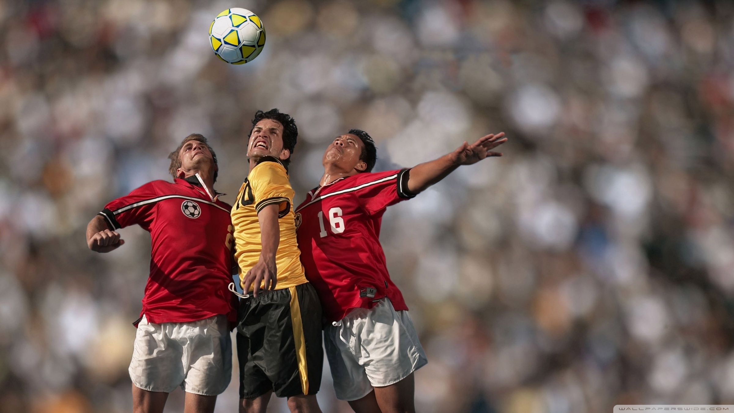 Soccer Players In Action Ultra HD Desktop Background Wallpaper for 4K UHD TV, Tablet