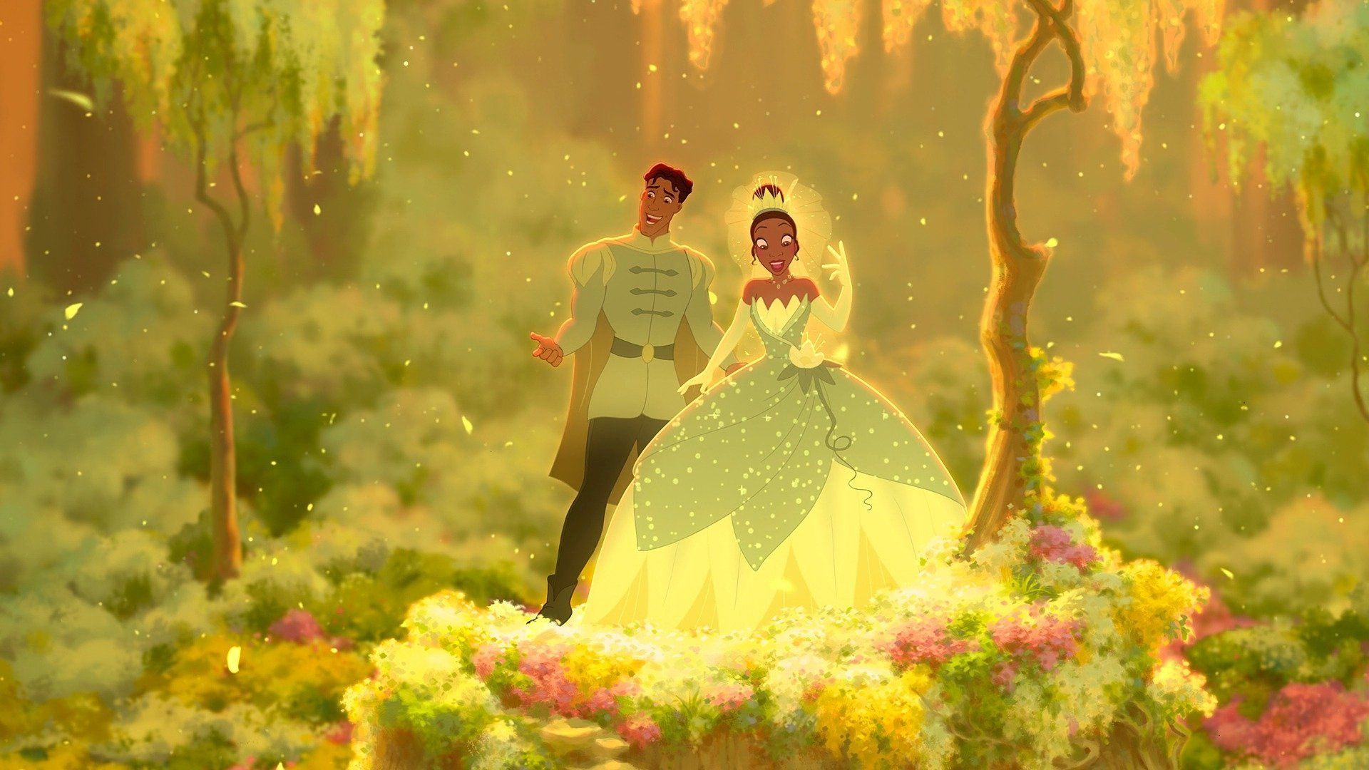 cartoons, Tiana, The, Princess, And, The, Frog, Disney, Prince, Naveen Wallpaper HD / Desktop and Mobile Background