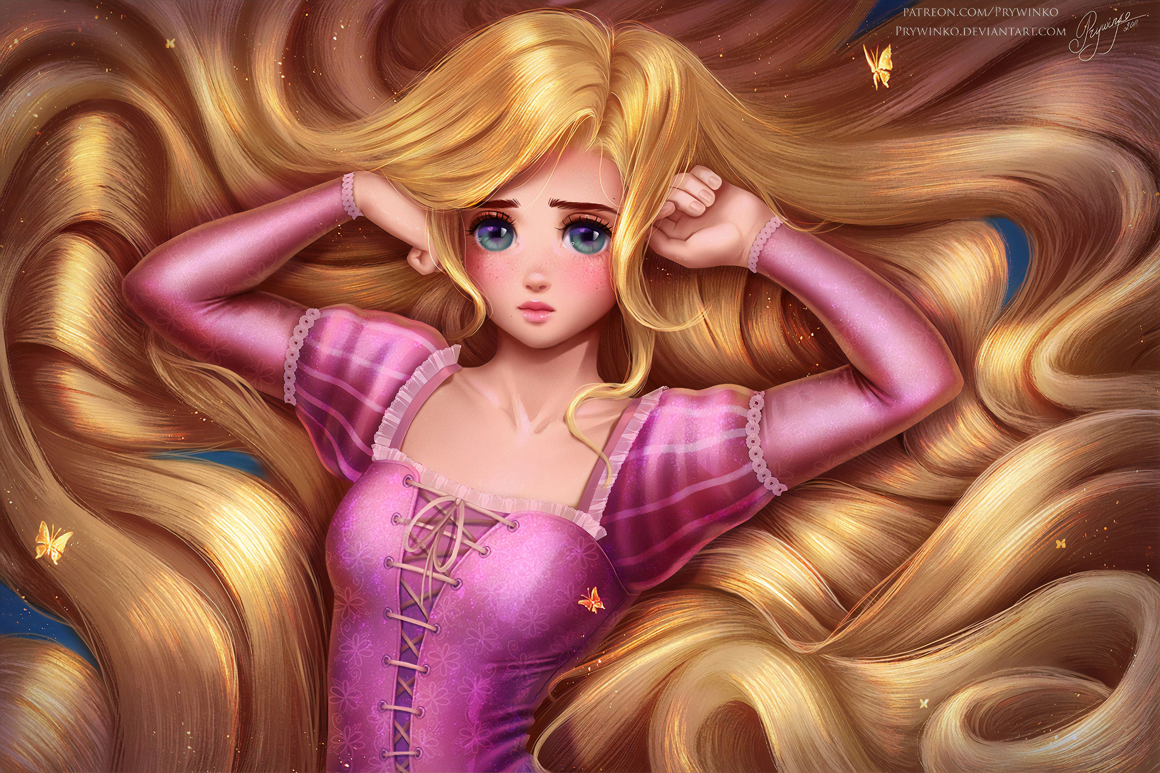 Rapunzel Disney Princess 4k 2048x1152 Resolution HD 4k Wallpaper, Image, Background, Photo and Picture