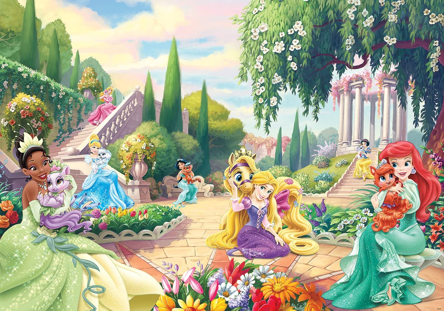 Сады принцессы. Фотообои "Disney Princess Park". Фотообои "Disney Princess Park" 170. Принцессы Диснея. Сказочная девочка принцесса.