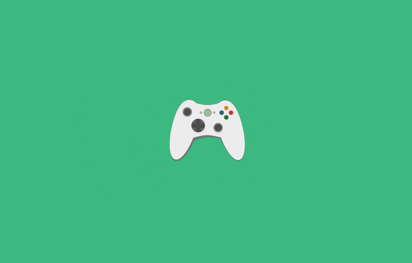 Wallpaper green, grey, cool, joystick, beautiful, brand, brilliant, Xbox image for desktop, section минимализм