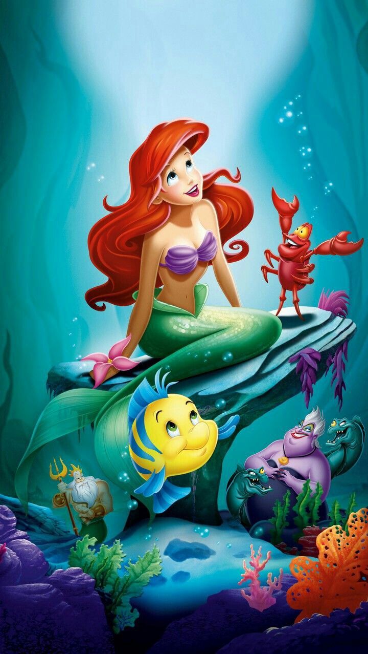 THE LITTLE MERMAID. Little mermaid wallpaper, Mermaid wallpaper, Disney princess wallpaper