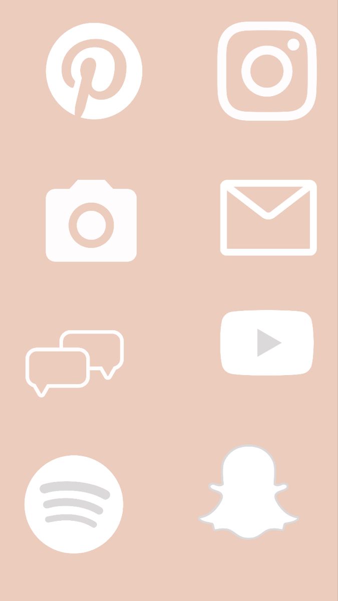 Pale pink app icons for ios 14 home screen widget. iPhone wallpaper app, iPhone photo app, App icon