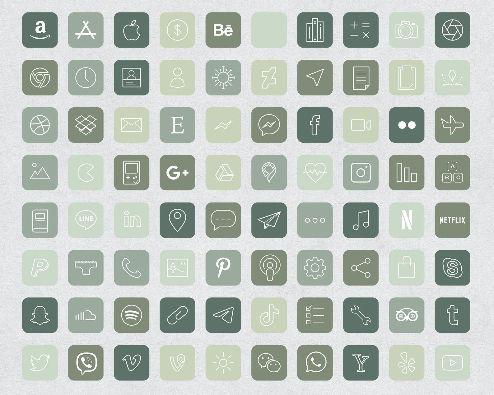 Forest Green Aesthetic iOS 14 App Icon / Social Media icons iOS14 / iPhone Icon App Pack / Minimalist Icon / Green Aesthetic Icon. iPhone photo app, iPhone wallpaper app, App icon