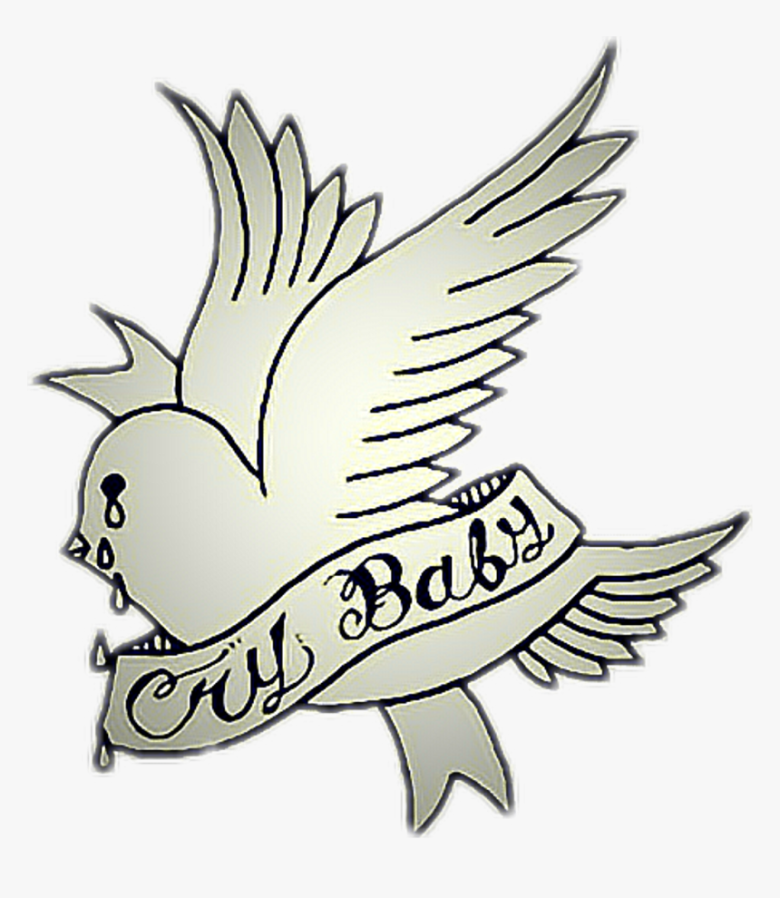 Tattoo Crybaby Aesthetic Bird Lilpeep Stickerfromraine Peep Crybaby Album, HD Png Download
