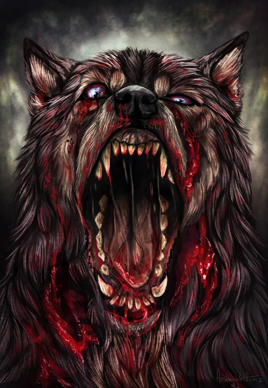 Zombie Mark speedpaint. Werewolf art, Wolf artwork, Scary wolf