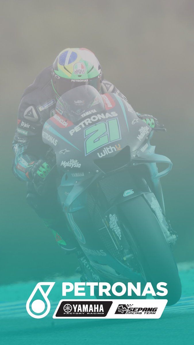 PETRONAS SRT to show your support for the team on your phone? We've got wallpaper, ready to download! #WallpaperWednesday #PETRONASmotorsports. #MotoGP. #FQ20. #FM21