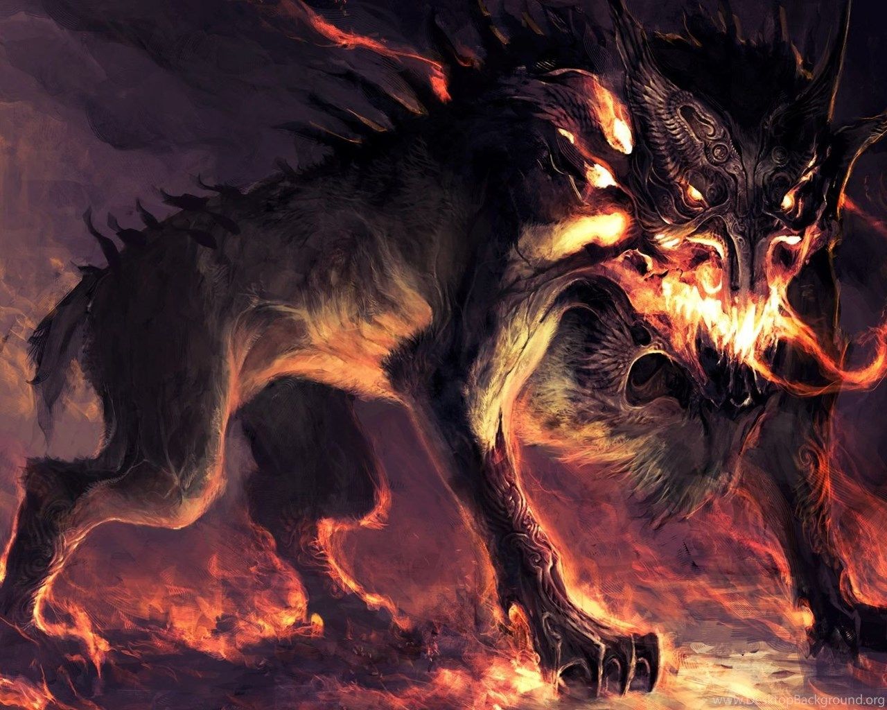Scary Wolf Picture HD Wallpaper Lovely Desktop Background