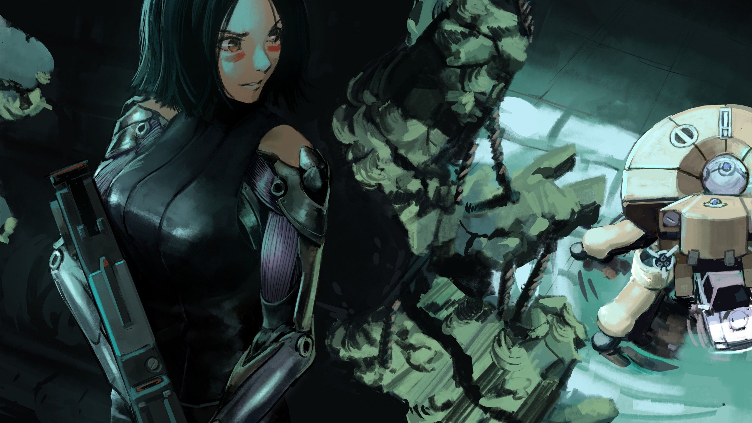 Download 2560x1440 Ghost In The Shell, Gally, Sci Fi Anime Movie Wallpaper For IMac 27 Inch