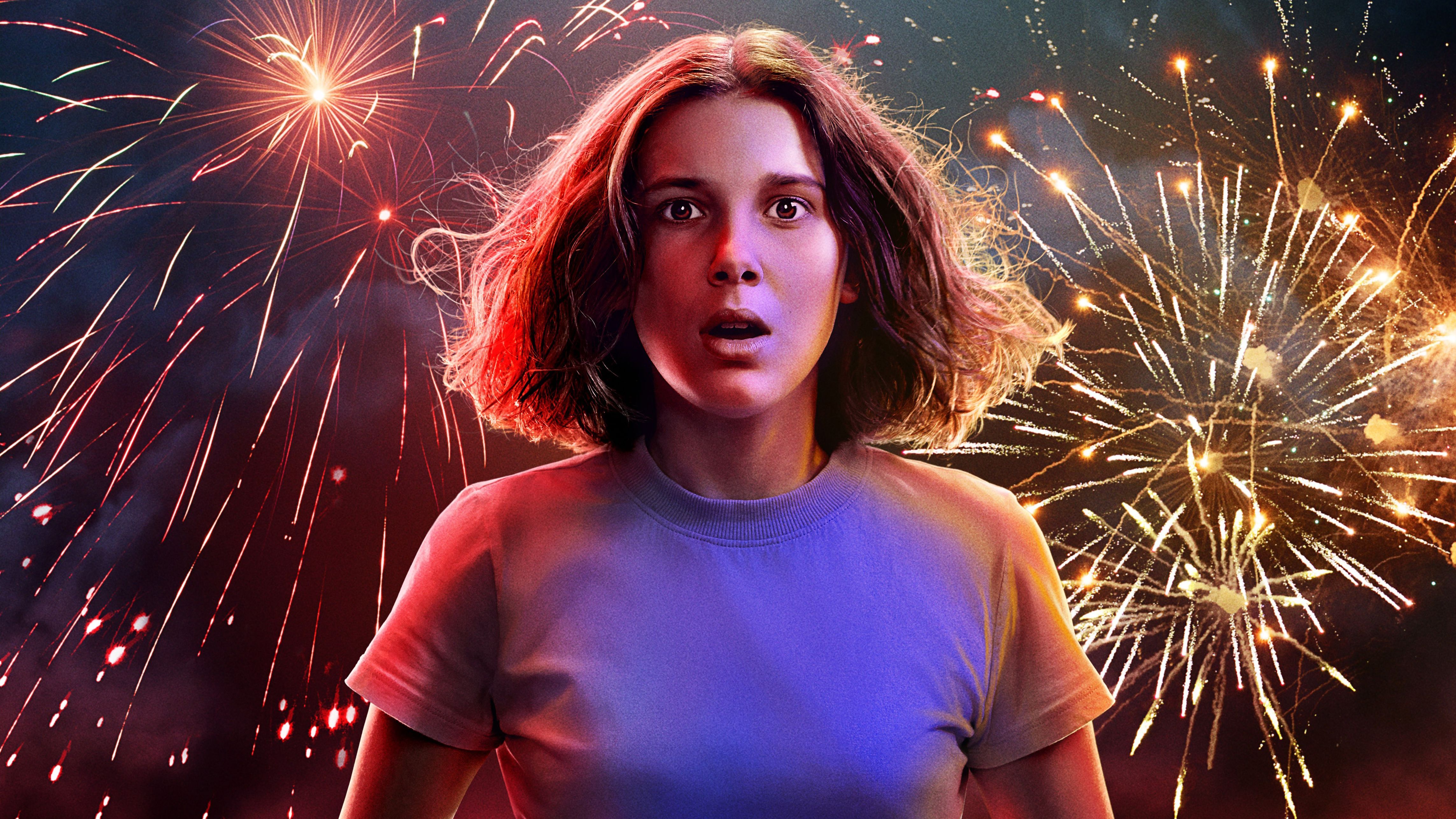 Wallpaper 4k Eleven In Stranger Things Season 3 Eleven In Stranger Things 4k wallpaper