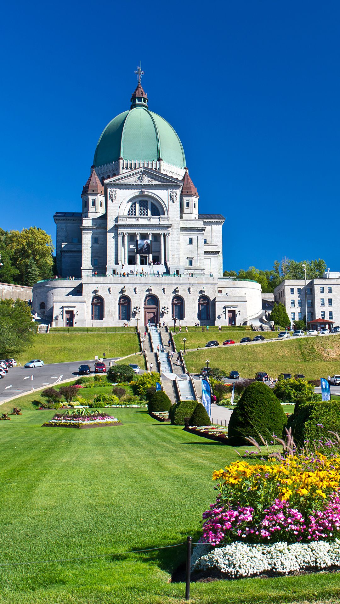 Picture Canada Montreal Lawn Temples Shrubs Cities 1080x1920