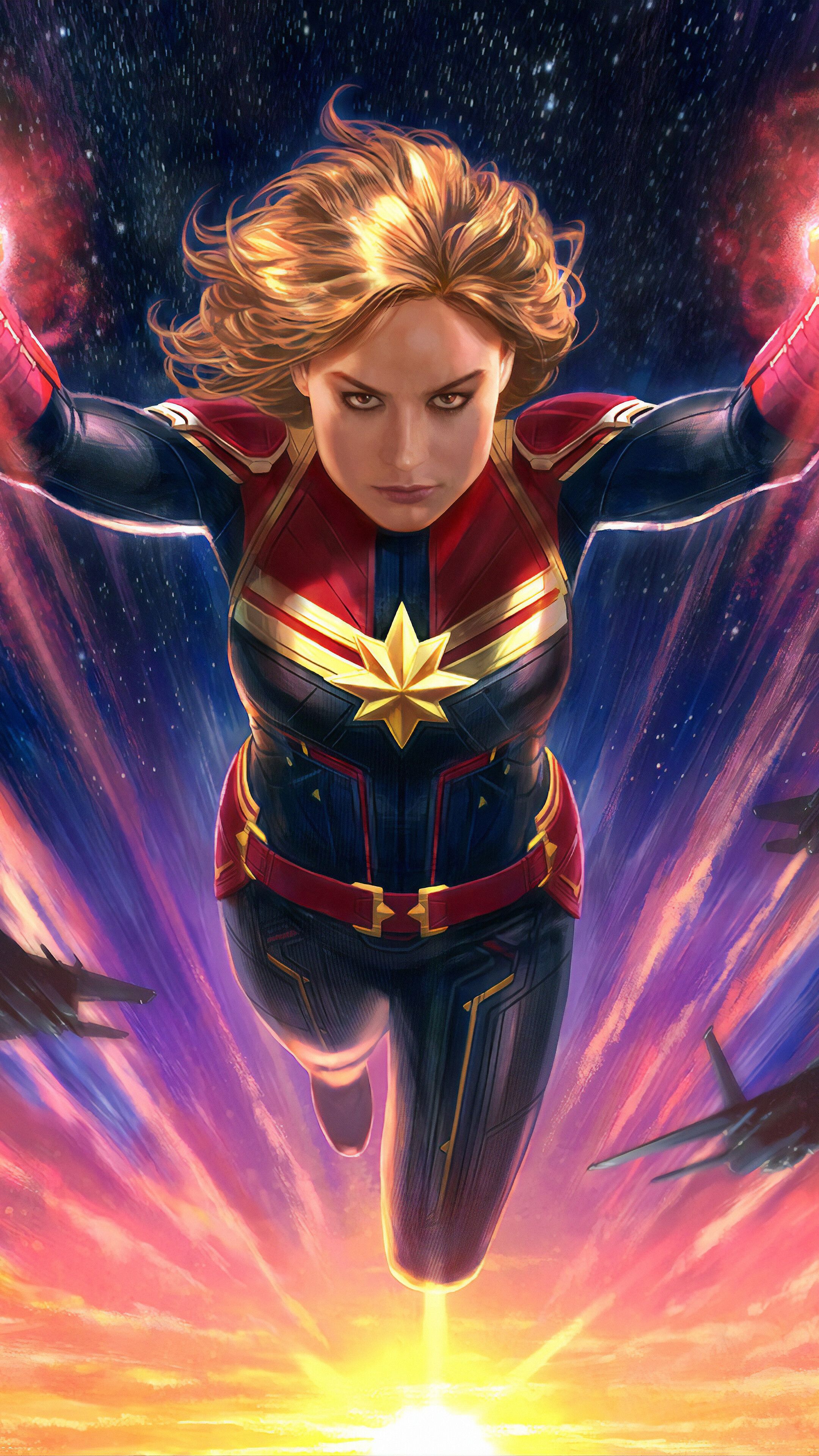 Captain Marvel HD wallpaper, Background