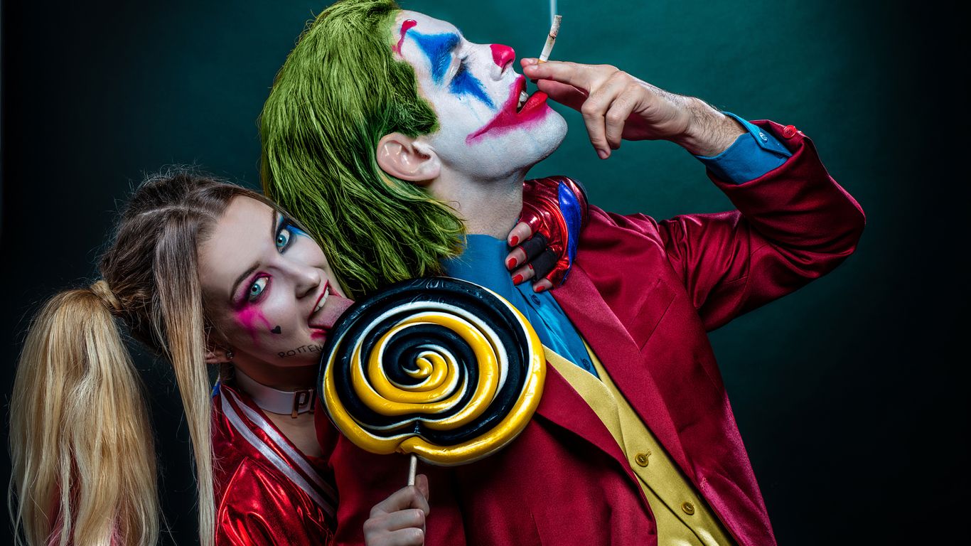 Joker And Harley Quinn Cosplay 4k 1366x768 Resolution HD 4k Wallpaper, Image, Background, Photo and Picture