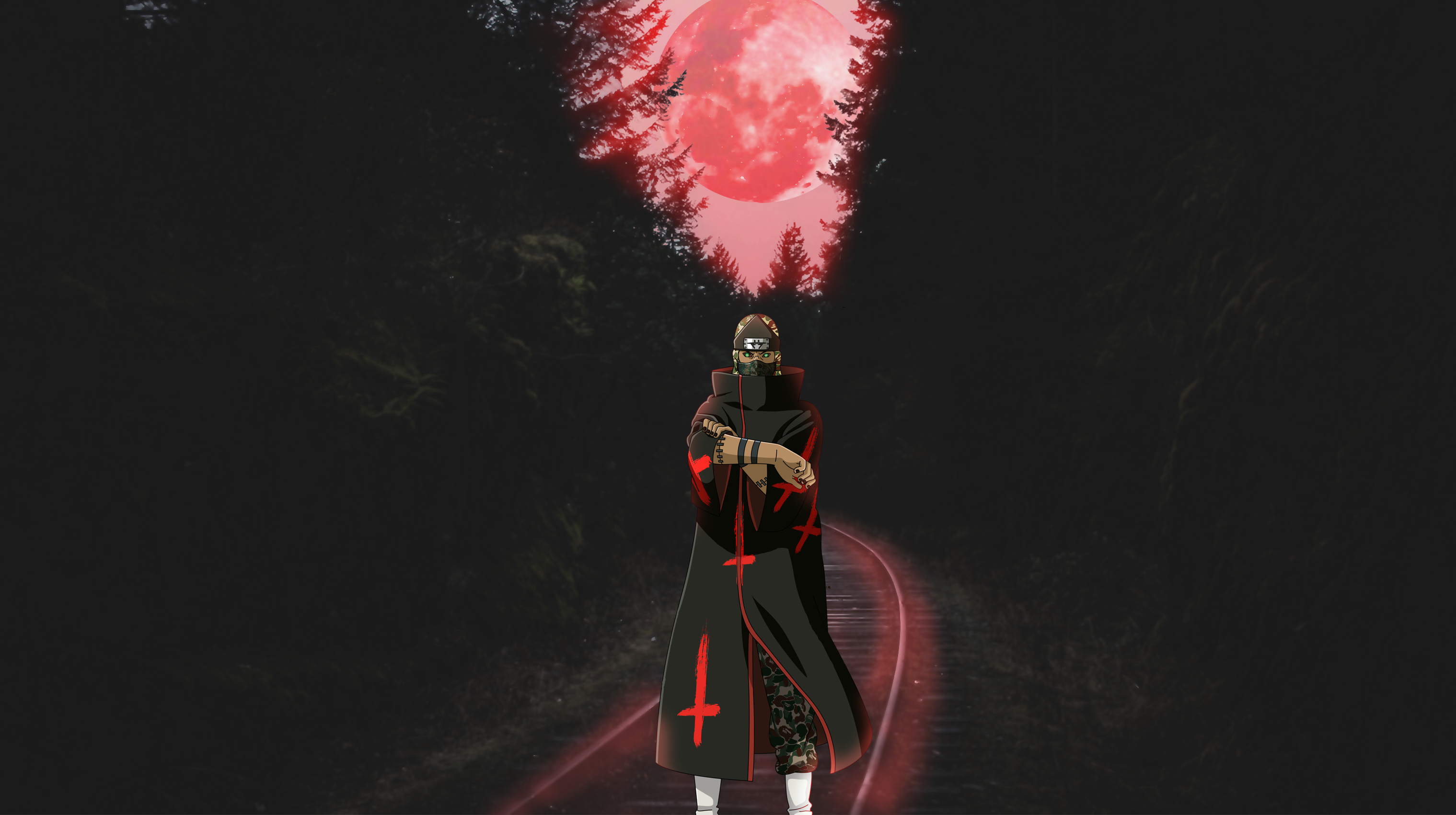 Naruto Anime Akatsuki Artwork Kakuzu Wallpaper:3038x1702