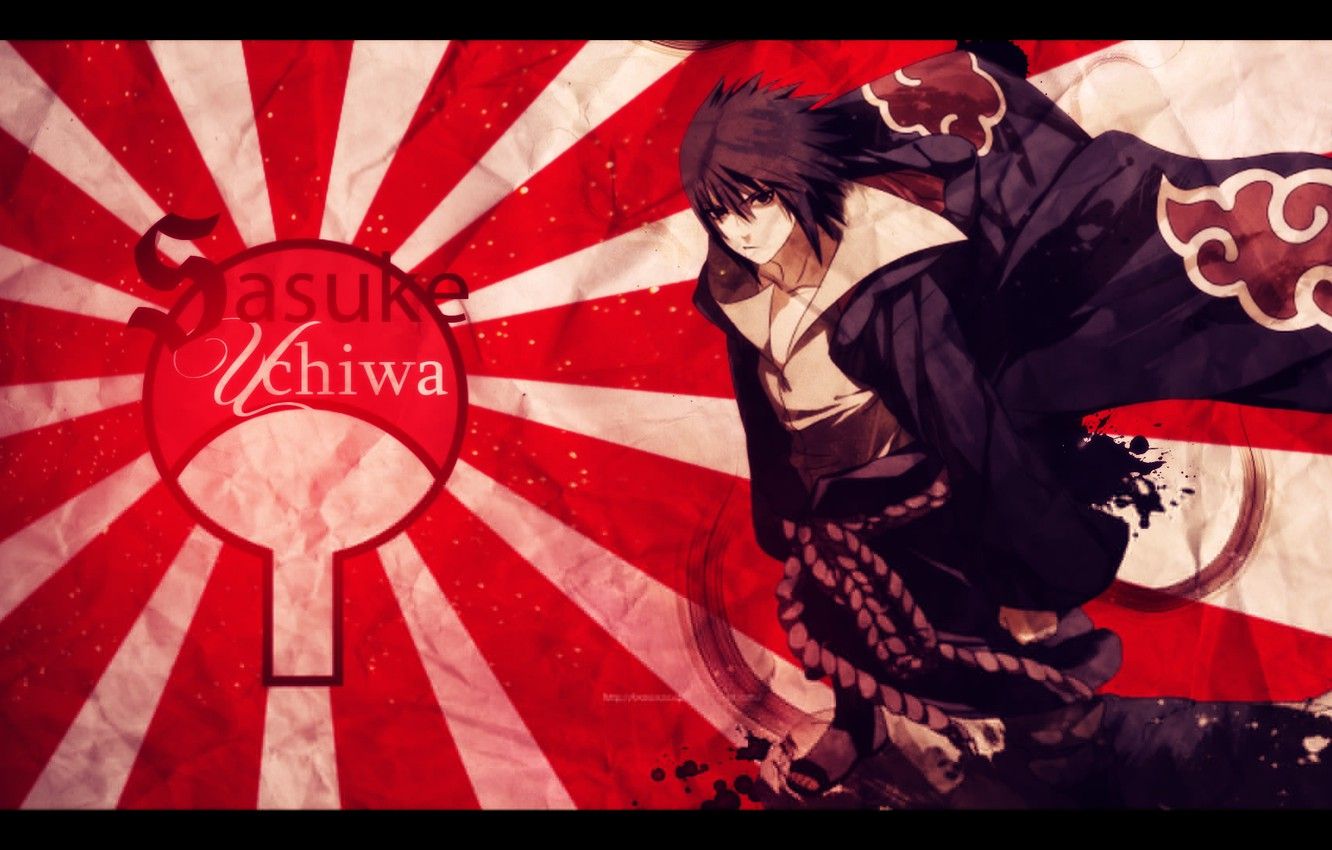 Wallpaper Wallpaper, anime, cloak, Sasuke, akatsuki image for desktop, section прочее