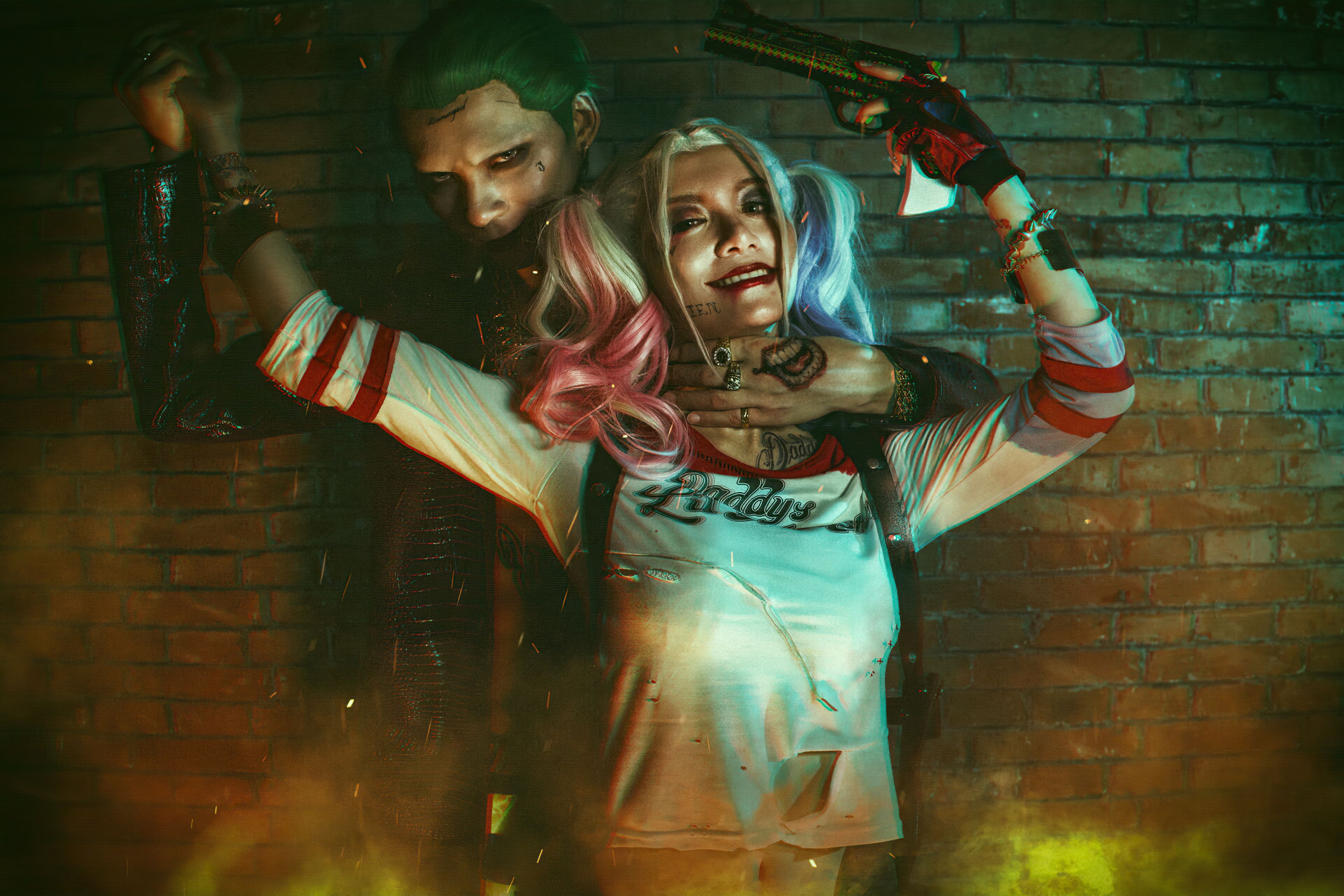 Joker And Harley Quinn 4k, HD Superheroes, 4k Wallpaper, Image, Background, Photo and Picture