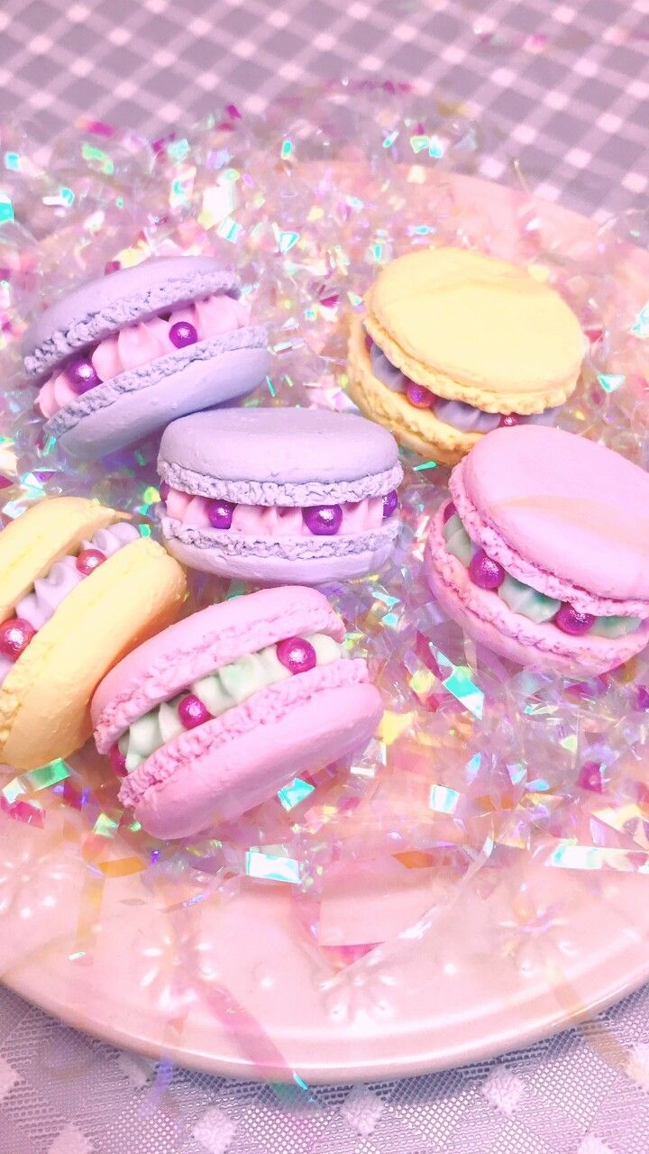 accessories, art, background, beautiful, beauty, decoration, delicious, design, dessert, food, inspiration, kawaii, macaroons, pastel, pink, purple, sugar, sweets, wallpaper, we heart it, kawaii food, purple background, beautiful food, pastel food, beau