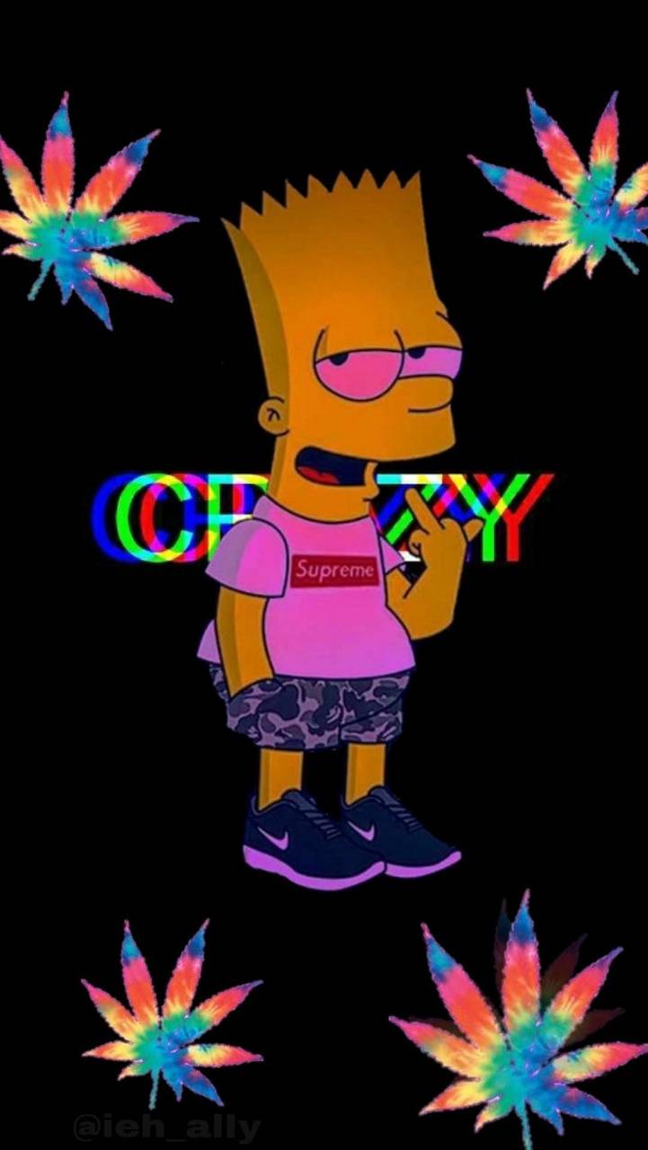 Trippy Bart wallpaper