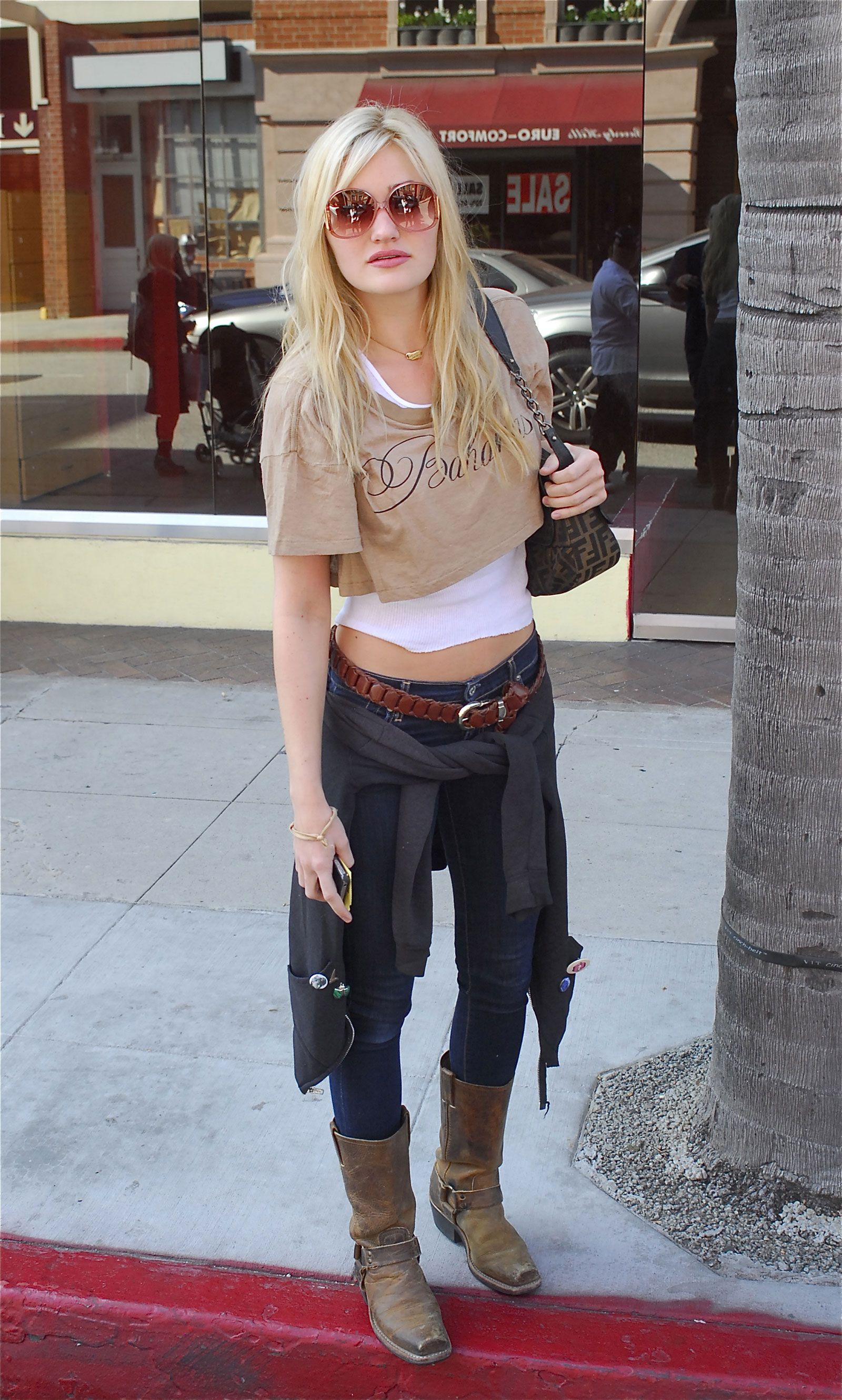 AJ Michalka Out and About in Beverly Hills