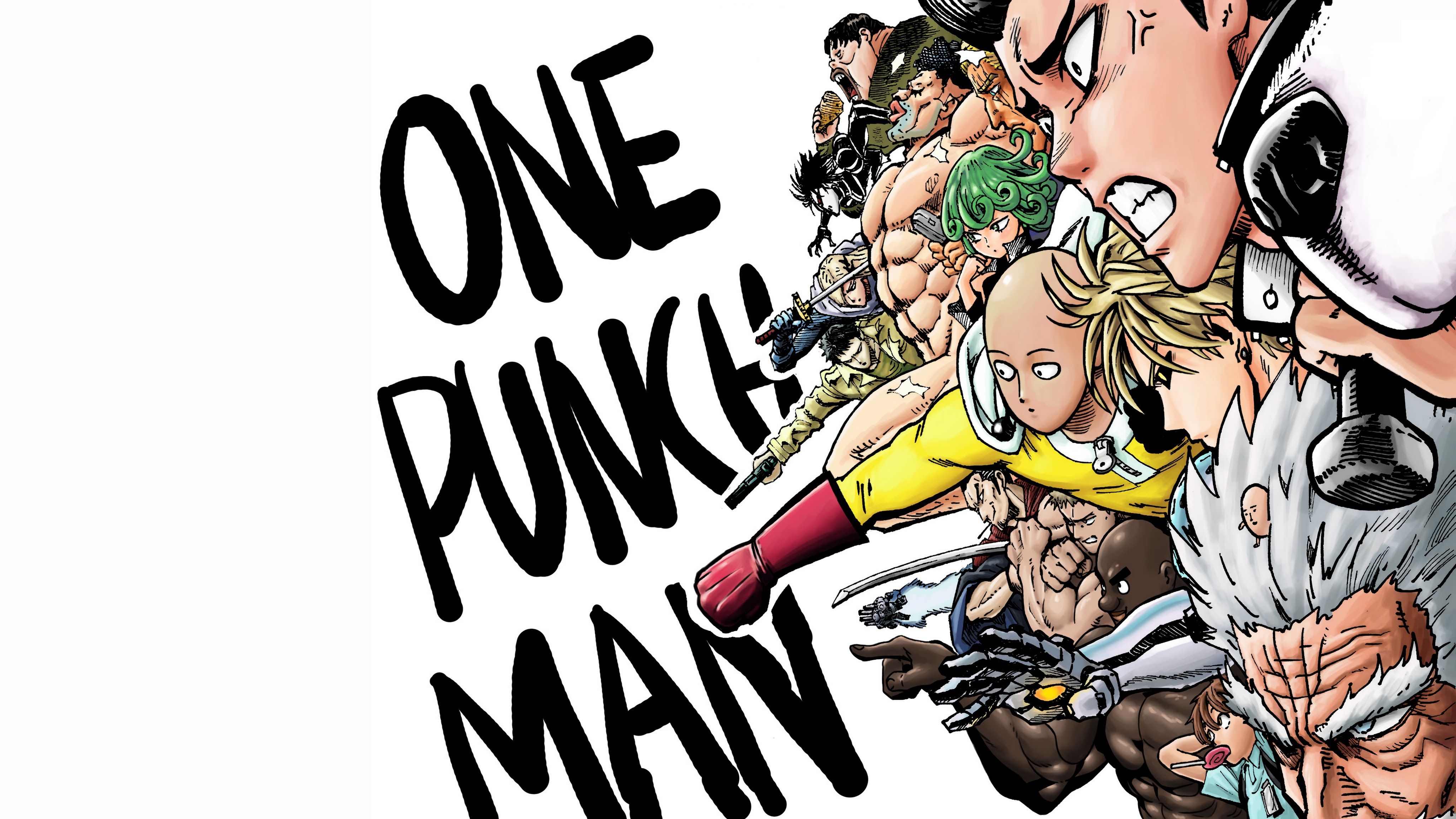 One Punch Man S Class Heroes Characters 4K Wallpaper