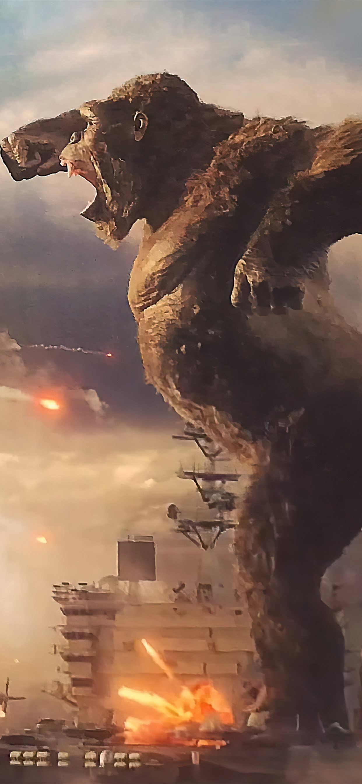 godzilla vs king kong iPhone X Wallpaper Free Download