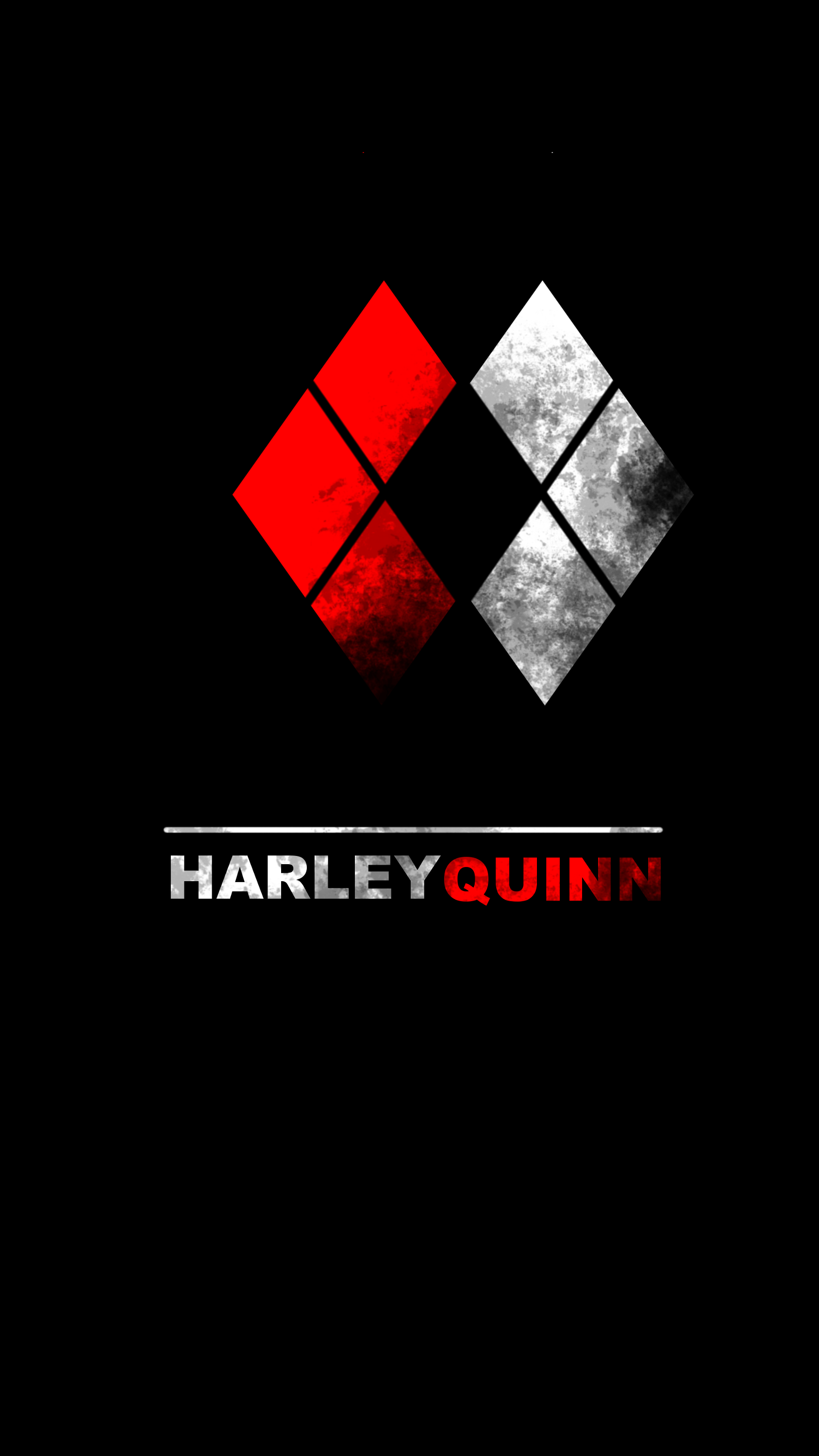 Logo Harley Quinn Phone Wallpaper