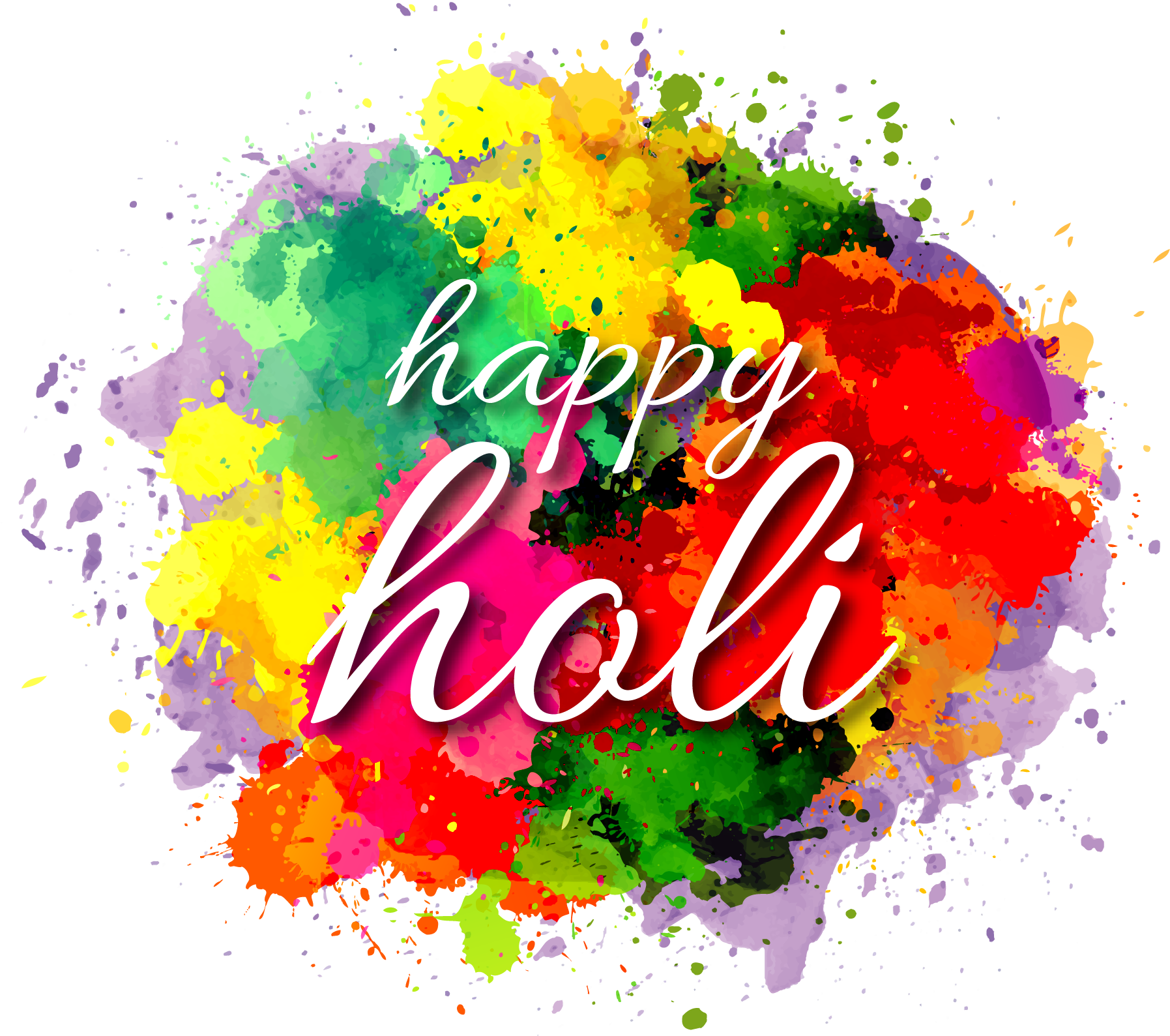 Festival Wish Splash Graffiti Holi Inkcolor Happiness. Holi wishes, Happy holi, Happy holi image