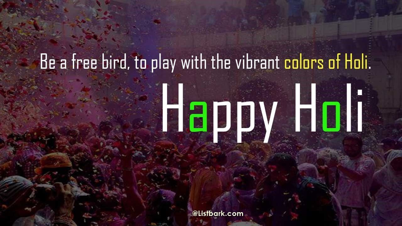 Happy Holi Wishes 2021 with Colorful Image