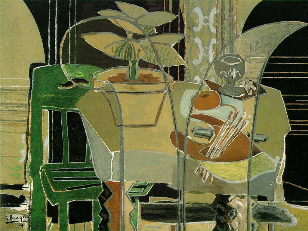 My Free Wallpaper Wallpaper, Georges Braque con Tavolozza