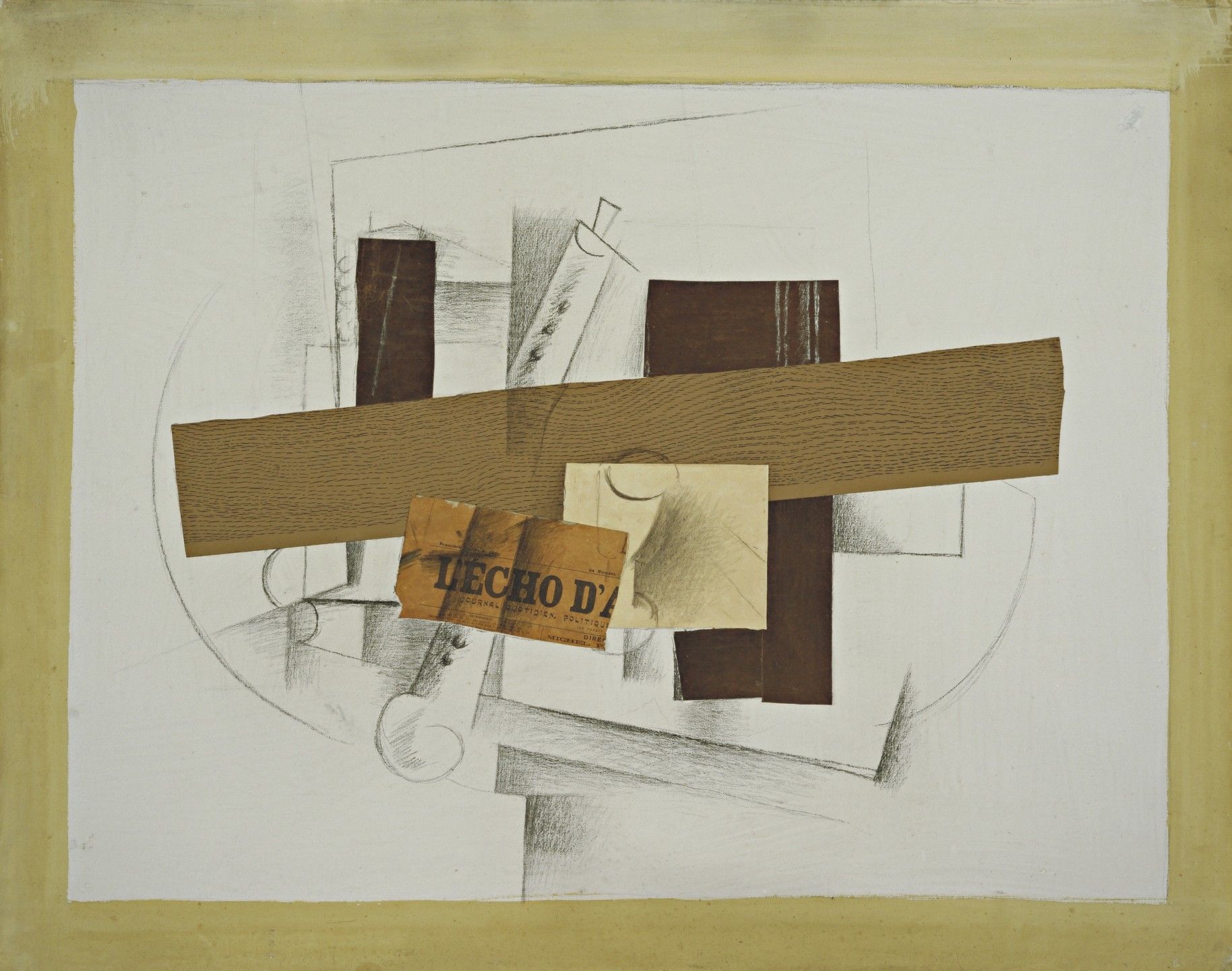 Georges Braque. Still Life with Tenora. 1913