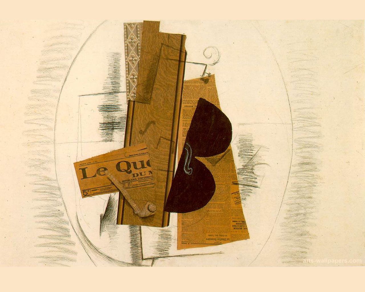 ARTPEDIA. Georges braque, Picasso collage, Learn art
