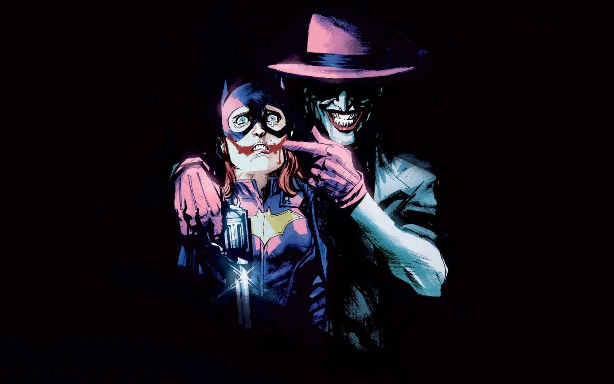 The joker & Bat Girl. Joker wallpaper, Dc comics wallpaper, Joker art