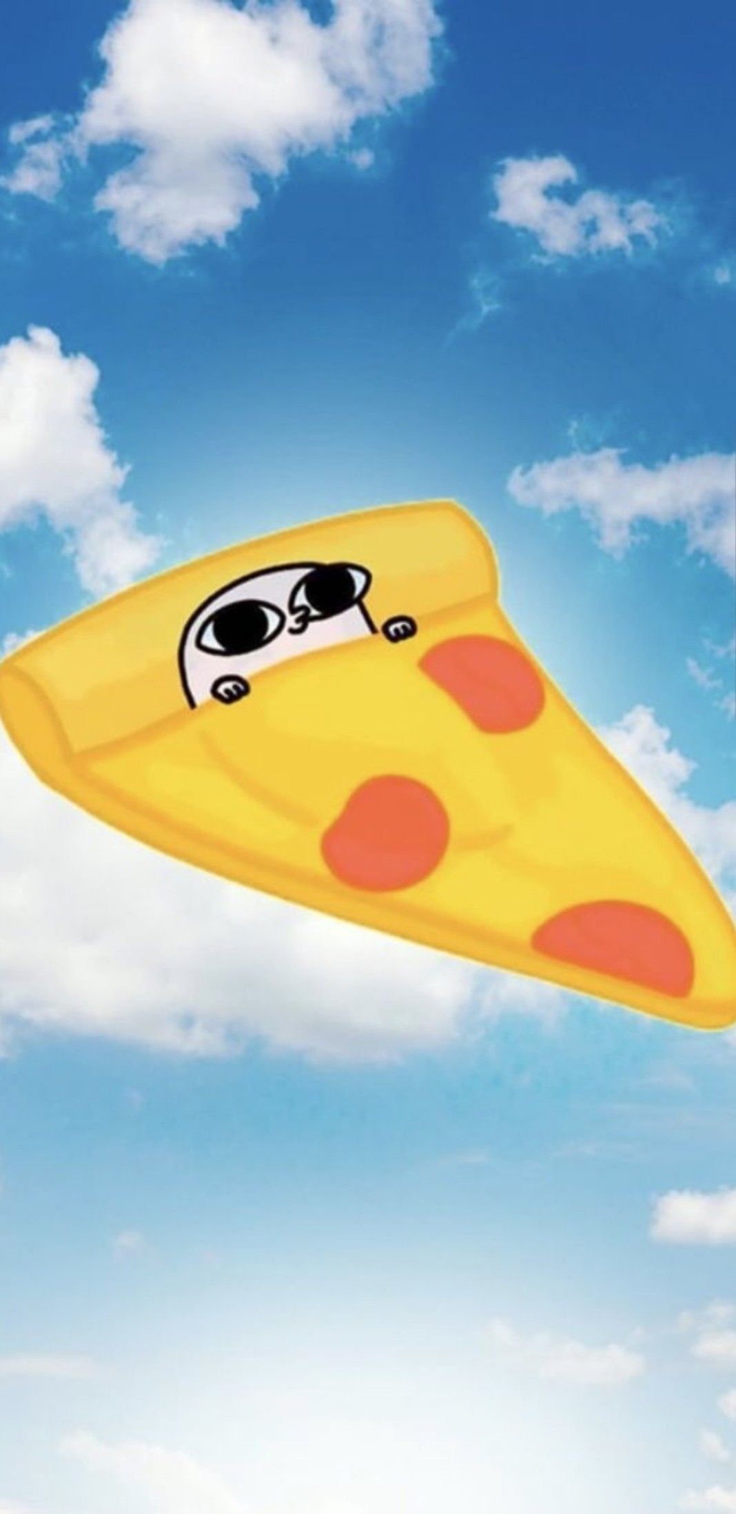 Ketnipz Wallpaper Pizza In The Sky Funny Meme Background For Phone HD Wallpaper