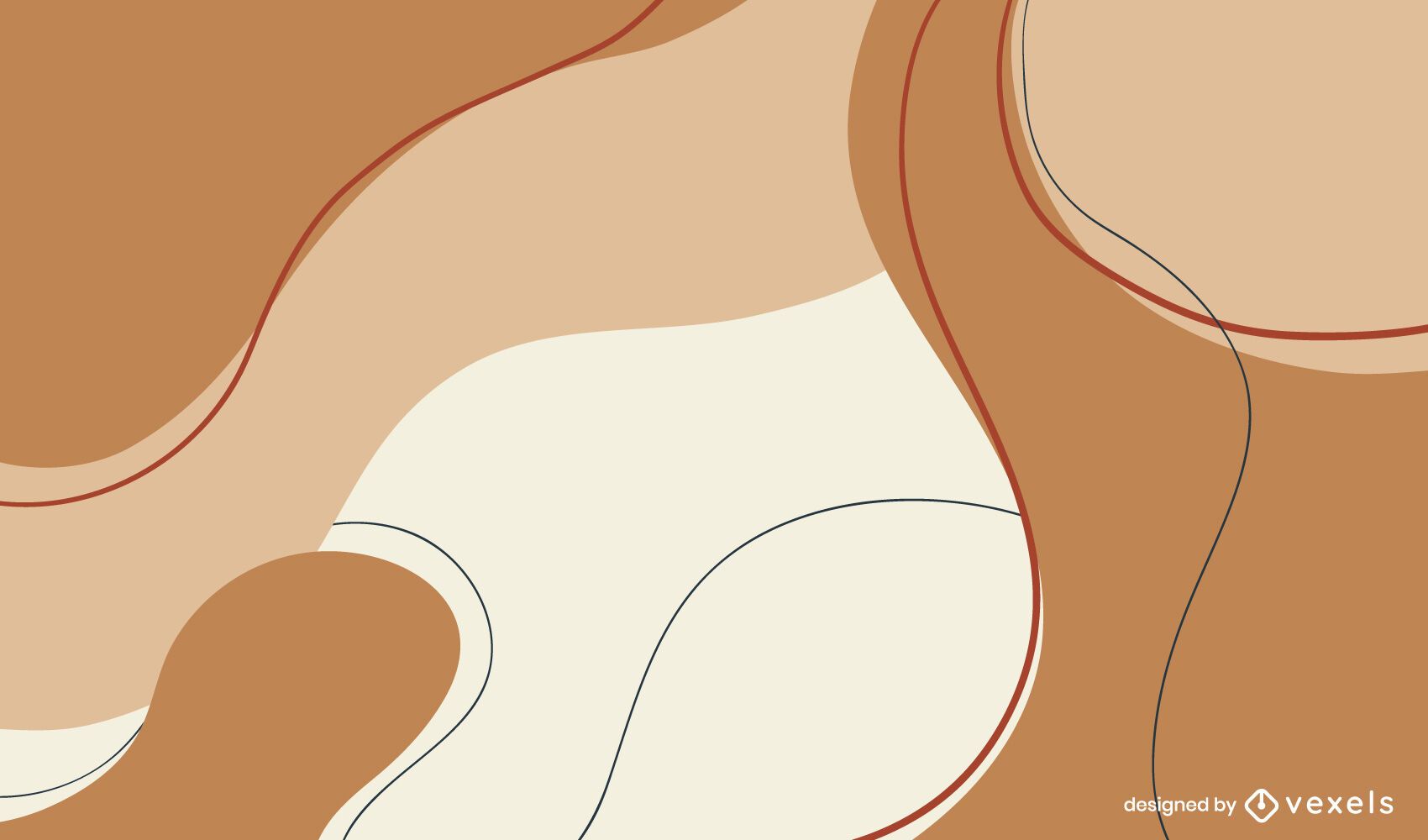 Abstract Earth Tone Background Design